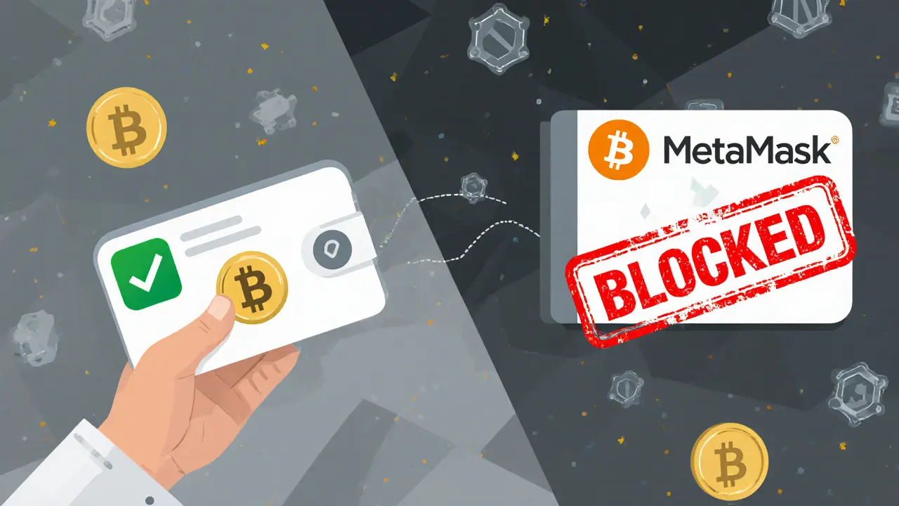 Crypto withdrawal blocked from ARzPaya to international platform with red stamp