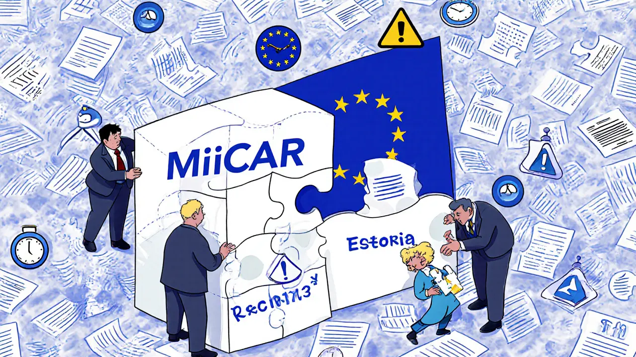 European regulators assembling MiCAR puzzle while a small startup struggles to fit in the pieces.