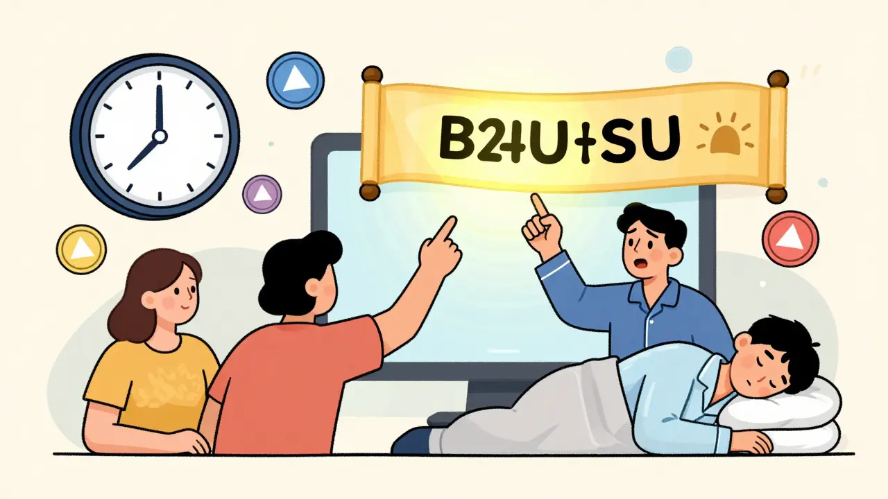 Diverse users reach for a glowing Baby Shark token banner as a 24-hour countdown ticks down on a tablet screen.