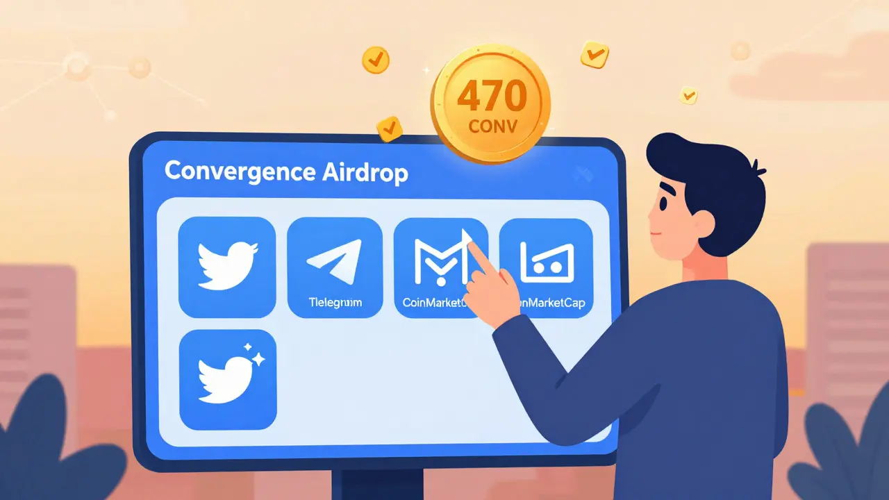 Convergence Finance x CoinMarketCap Airdrop: How to Participate and What You Get