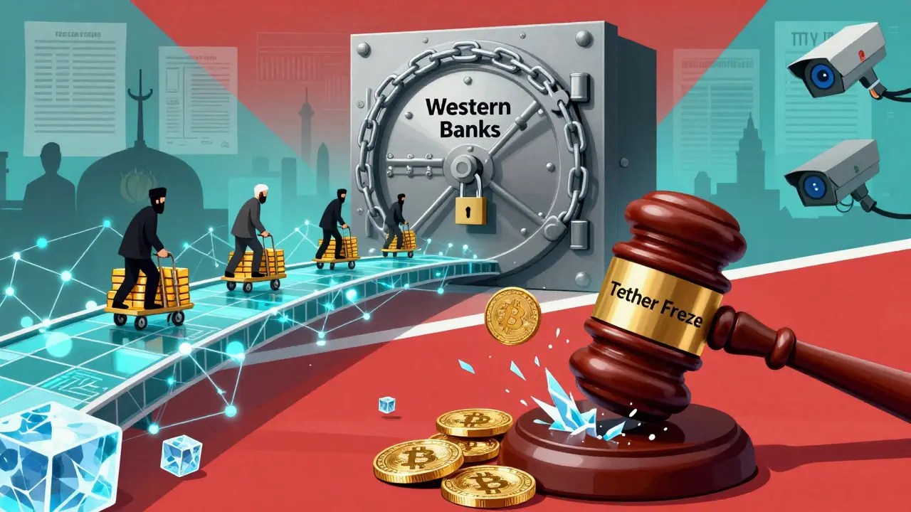 Digital bridge bypassing sanctioned banks with crypto