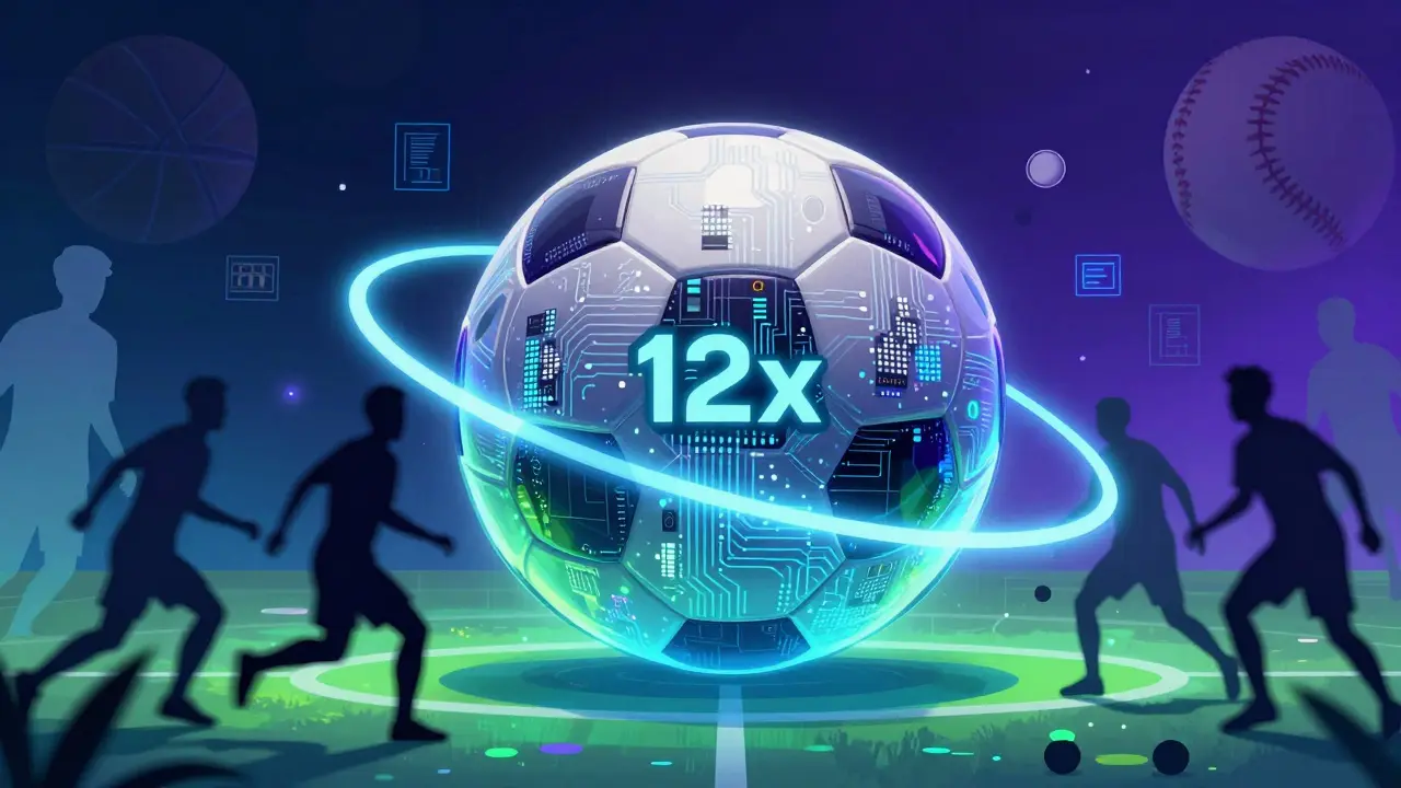 Digital soccer ball with AI speed indicators