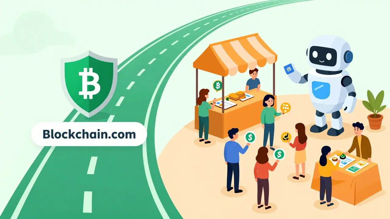 Illustration comparing direct crypto buying vs P2P trading paths