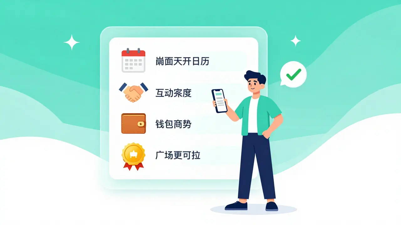 Illustration showing checklist for HWL token airdrop eligibility criteria