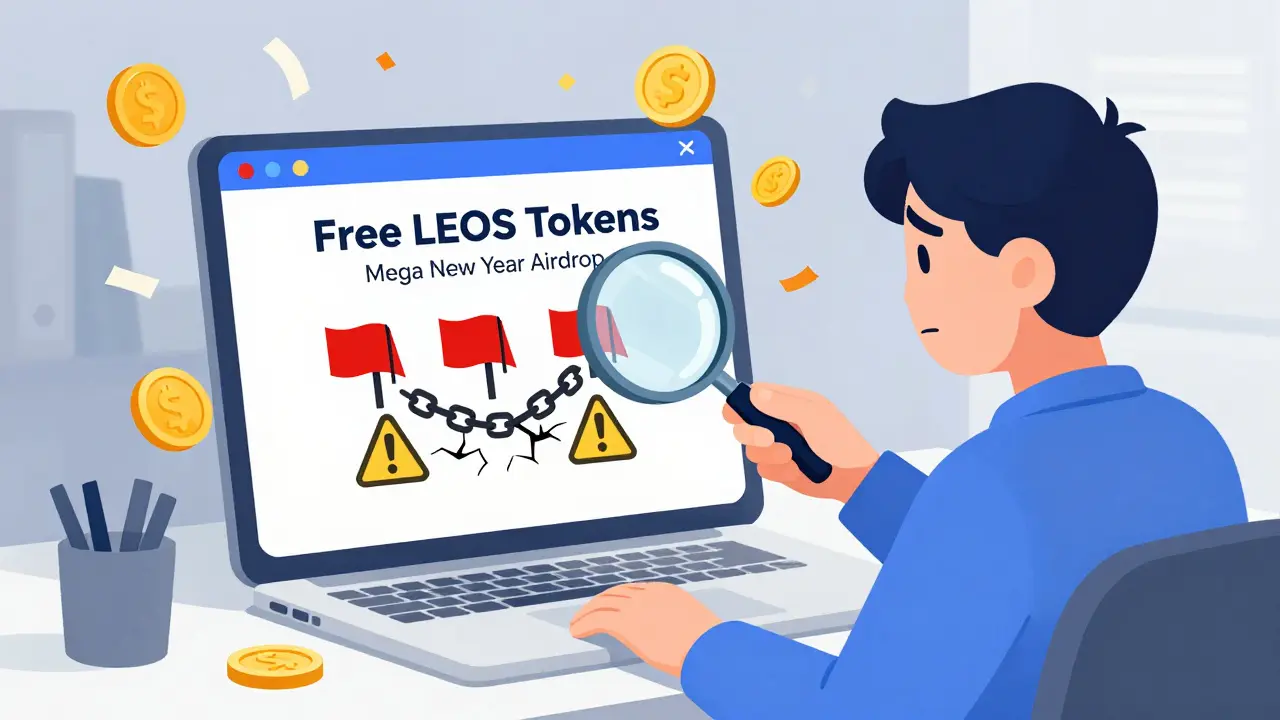 Leonicorn Swap (LEOS) Mega New Year Airdrop: Safety Guide & Scam Warning