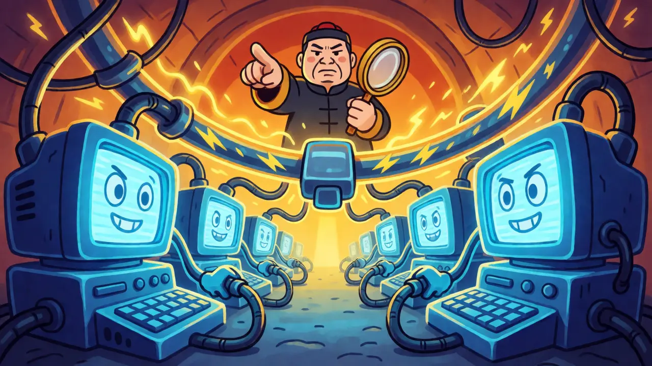 Illegal crypto mining rigs straining the power grid