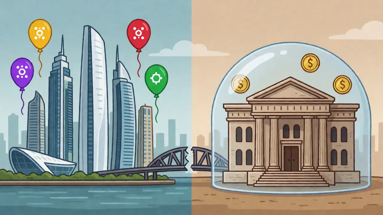 Kuwait's protected banking system vs regional crypto hubs