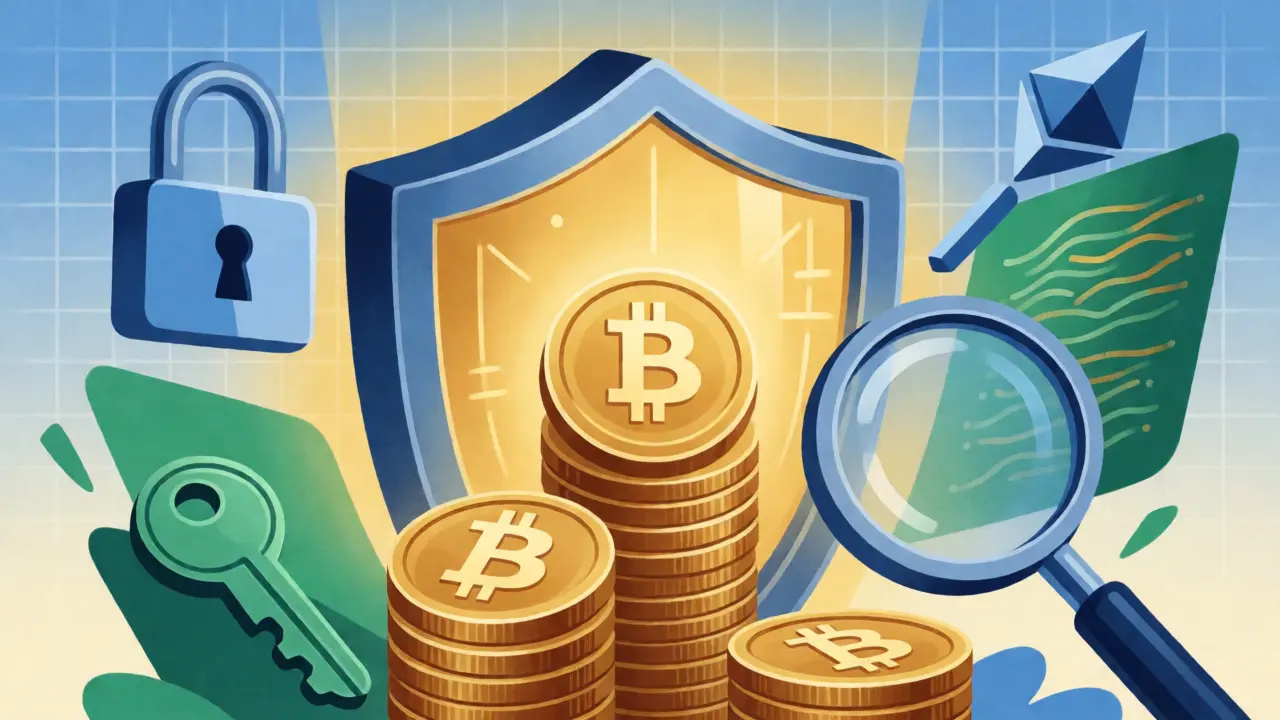 Digital vault protecting crypto assets symbolizing BitoPro's security features