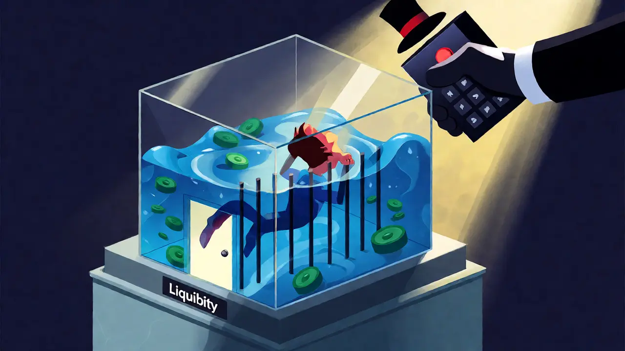 Investor trapped in glass box while developer drains liquidity