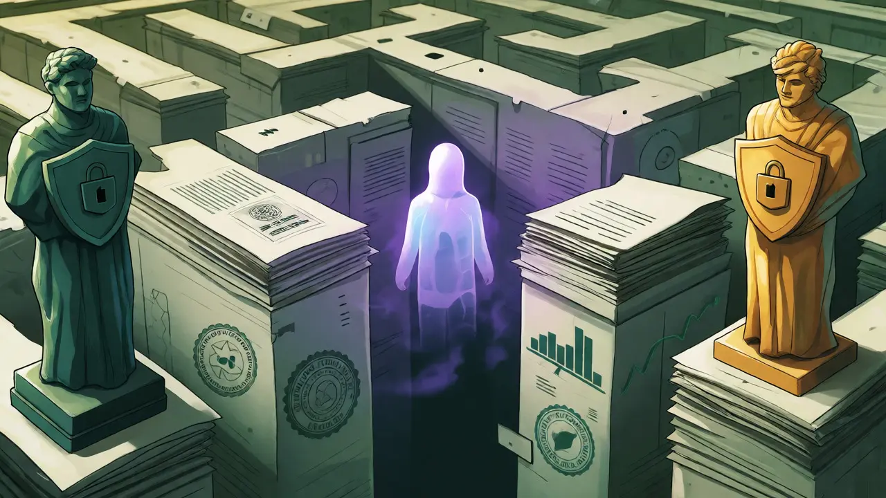 Ghostly unregulated exchange lost in a maze of regulations.